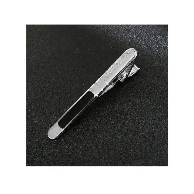 Μαύρο Κλιπ Γραβάτας 6 cm με Σμάλτο – LGD-TC/55/ENAMEL