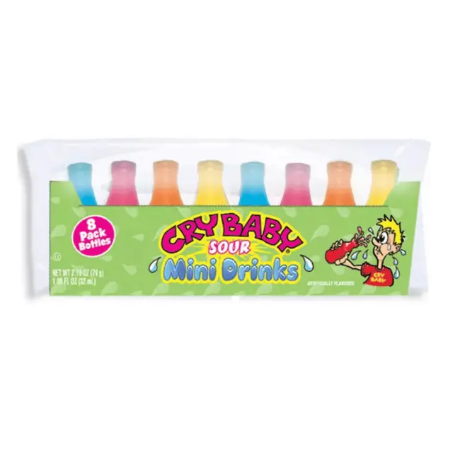 Cry Baby Wax Candy Sour Mini Drinks 79gr