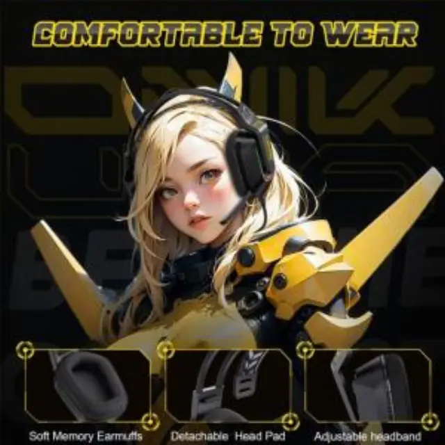 Ενσύρματα Ακουστικά Κεφαλής Onikuma X13 Gaming με Μικρόφωνο Μαύρο N70817 3