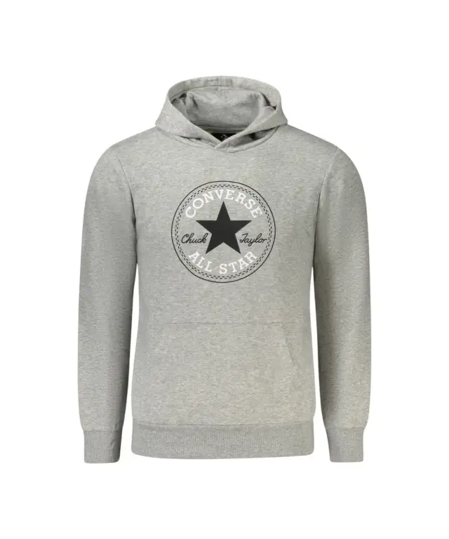 Converse - Παιδικό Φούτερ Fleece Με Κουκούλα 9CC858-042 Γκρι - 8-10 ετών