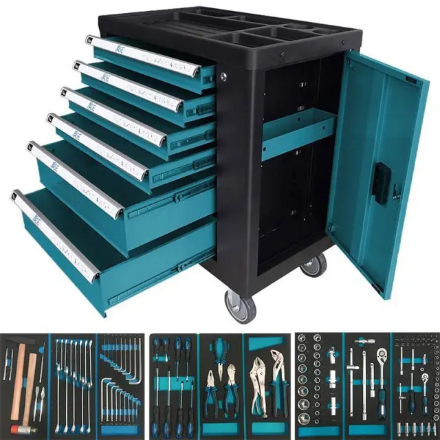 BORMANN Pro BWR7600SET - BORMANN Pro BWR7600SET Εργαλειοφορέας 6 Συρτάρια Πλαϊνό Ντουλάπι Και 120 Εργαλεία Cr-V (035794) 2