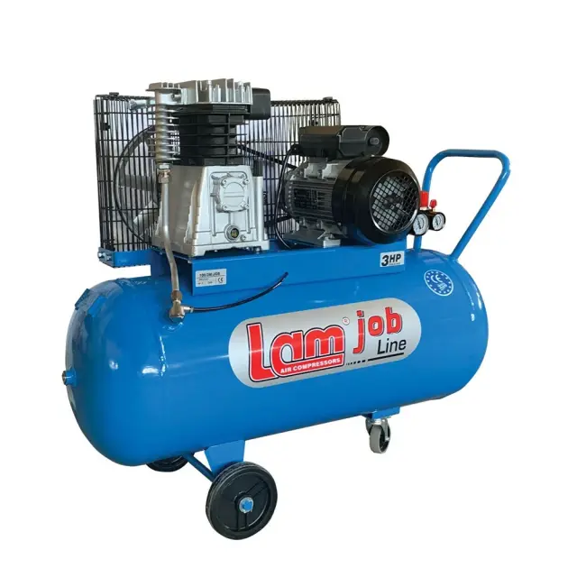 Lam Αεροσυμπιεστής με Ιμάντα Δικύλινδρος 3.0Hp και 100lt Αεροφυλάκιο / 100/3M/JOB 2