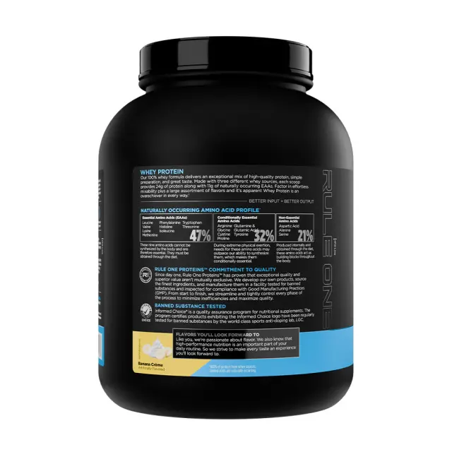 Rule1 Whey Protein Frozen Banana, 5 lbs 3