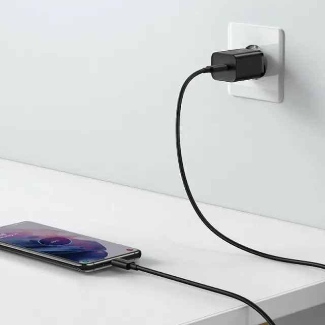Baseus Φορτιστής με Θύρα USB-C και Καλώδιο USB-C 25W Μαύρος (Super Si) (TZCCSUP-L01) (BASTZCCSUPL01) 2