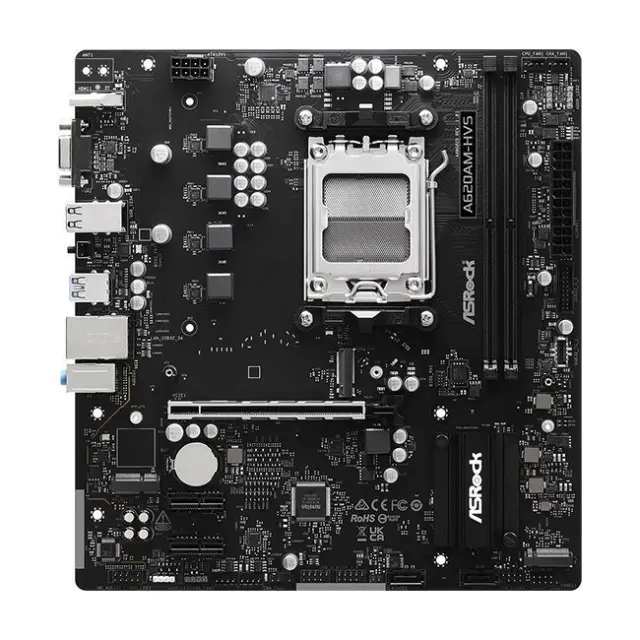 ASRock Motherbaord A620AM-HVS AM5 mATX HDMI DDR5 (90-MXBSR0-A0UAYZ) 2