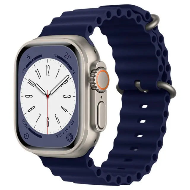 Techsuit® QuickFit Ocean Band Ανταλλακτικό Λουράκι για Apple Watch 38/40/41/42(series 10/11/12)mm- Dark Blue
