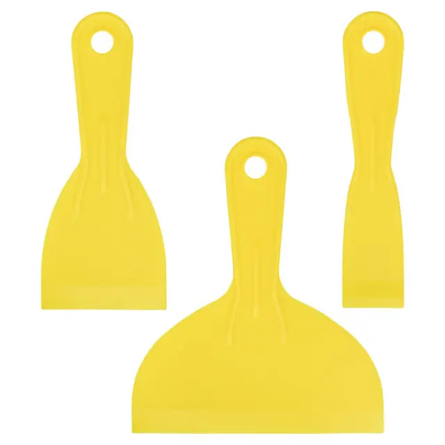 Putty knife 3 pieces plastic