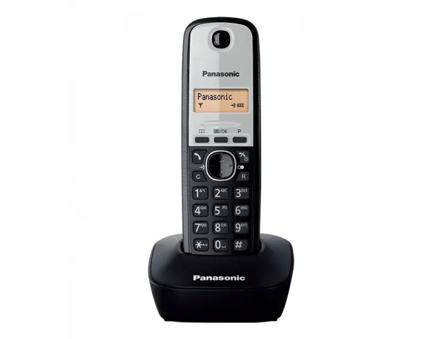 Ασύρματο Ψηφιακό Τηλέφωνο Panasonic KX-TG1611GRG Μαύρο-Ασημί με Αναγνώριση Κλήσης, Λειτουργία Αφύπνισης και Φωτιζόμενη Οθόνη 2