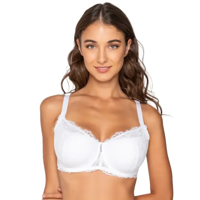 Luna Γυναικείο Σουτιέν Balconette Big Size Wired Venus, Χρώμα Λευκό - 85G 3