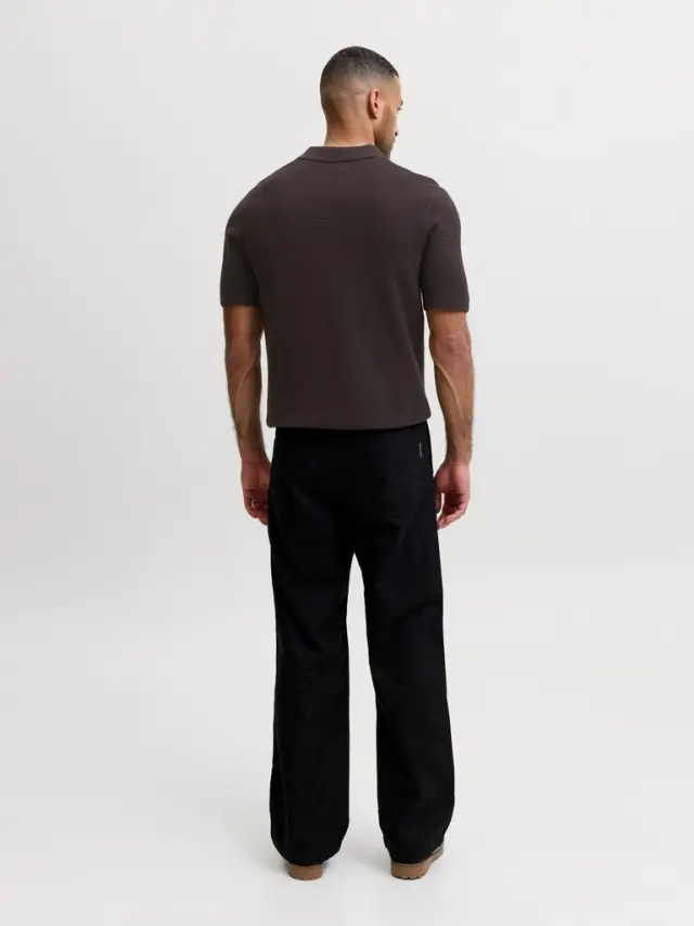JPRBLURILEY KNIT POLO SS SN - Ganache 2