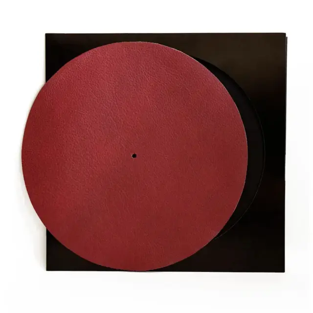 Simply Analog Slipmat Premium Δέρμα Κόκκινο