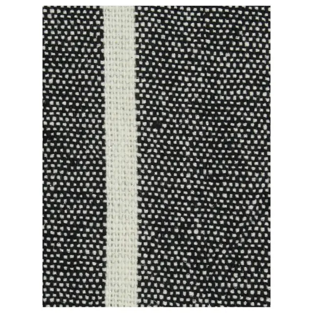 Ριχτάρι Ριγέ Μαύρο Βαμβακερό 130x170cm 3