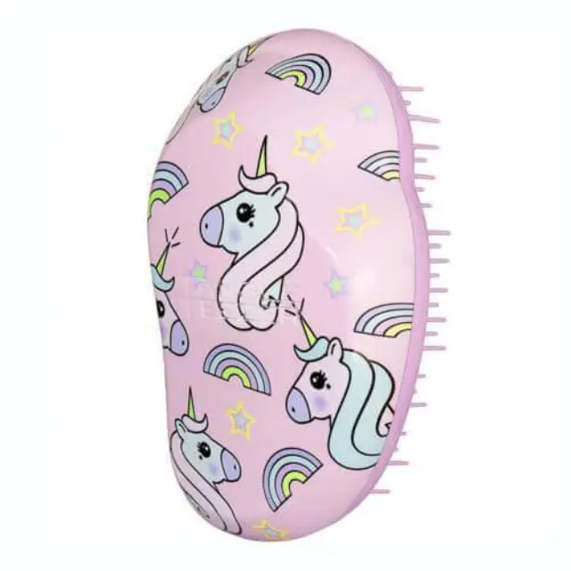 Tangle Teezer Original Mini Detangling Hairbrush Unicorn Magic Print Επαναστατική Βούρτσα που Ξεμπερδεύει Εύκολα τα Μαλλιά, 1τμχ