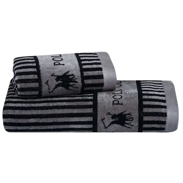 Πετσέτα Προσώπου 50x90 550gsm Greenwich Polo Club Loft 4143 Dark Grey 100% βαμβακερό