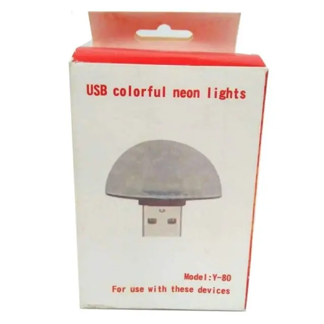 Φωτάκι φωτορυθμικό USB LED πολύχρωμο - Y-80 - 759611 3