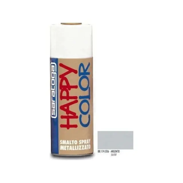 ΣΠΡΕΙ ΒΑΦΗΣ ΜΕΤΑΛ 06 ΑΣΗΜΙ 400ML HAPPY