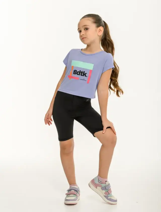 Bodytalk Gym Biker Shorts 2/4 Black 1261-705714