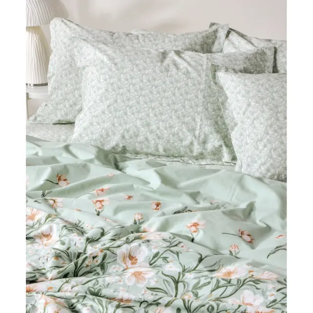 Σετ Σεντόνια Υπέρδιπλα 4 Τεμαχίων Kentia Judith Green-Beige-Orange 240x270 2
