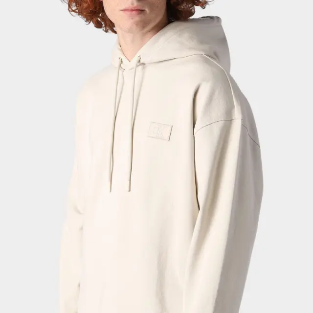 Calvin Klein - Ανδρικό Φούτερ Badge Hoodie Regular Fit J30J321879-ACF Μπεζ - XL 2