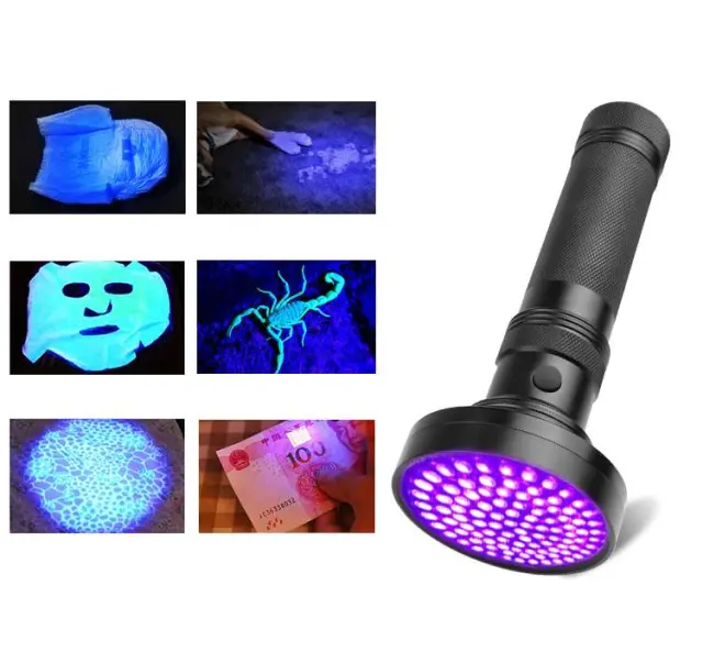 Φακός με UV ακτινοβολία 100Led Hinmay