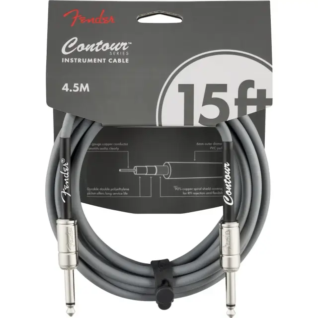 Fender Contour Καλώδιο Οργάνων 6.35mm Mono Jack σε 6.35mm Mono Jack 4,5m INS
