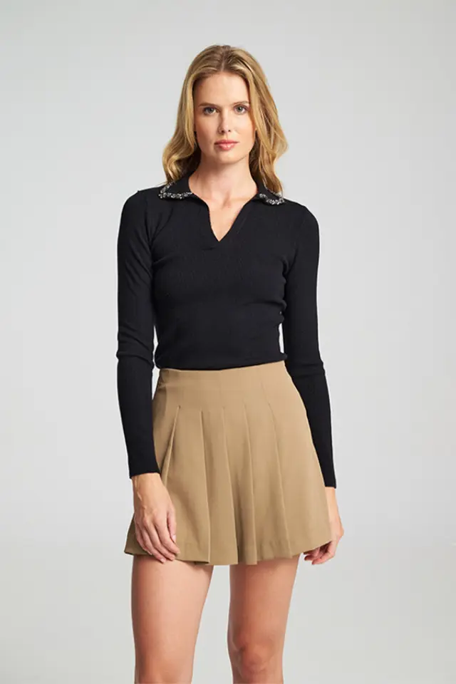 Πλεκτό με Γιακά Anabela Sweater - XS 2
