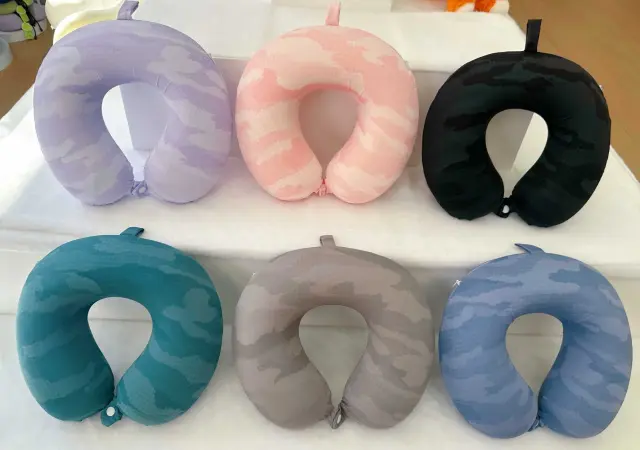 Μαξιλάρι αυχένα ταξιδίου - Memory Foam - 571224 - Purple 2