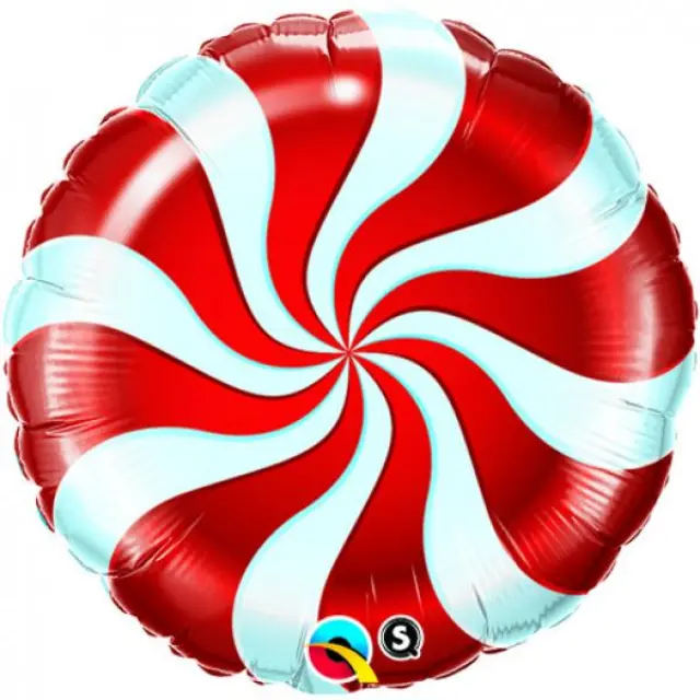 Φοιλ 9 Στρογγυλό Candy Swirl Red - Καραμέλα Κόκκινη
