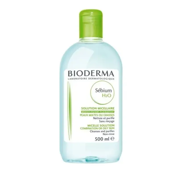 Bioderma | Sebium H2O | Ήπιο Διάλυμα Καθαρισμού για το Πρόσωπο και τα Μάτια | 500ml