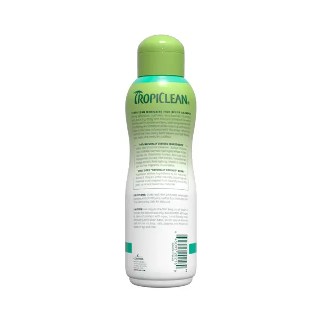 Tropiclean Medicated Itch Relief Σαμπουάν Σκύλου & Γάτας 355ml Μονόχρωμο 2