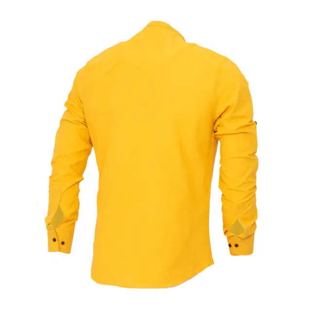 Λινό Πουκάμισο Mao Noshame® Camel - 382221 - S 3