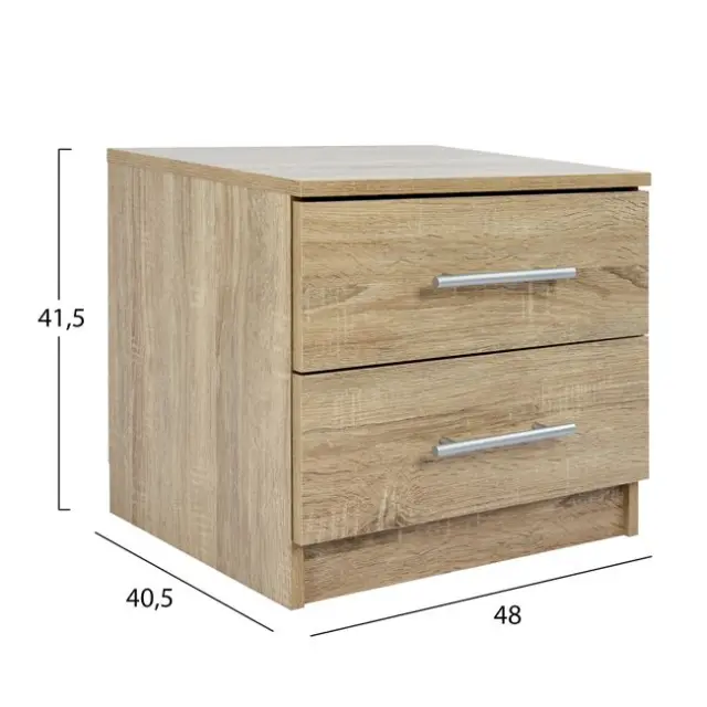 ΚΟΜΟΔΙΝΟ ΜΕΛΑΜΙΝΗΣ FB92220.02 SONAMA 48X40,5X41,5 εκ. 2