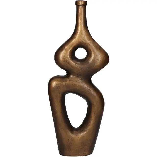 Βάζο Μπρονζέ Αλουμίνιο 16x5x39cm 3