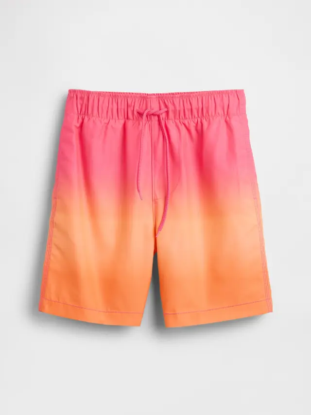 Παιδικό 5" Ανακυκλωμένο Μαγιό Orange dip dye