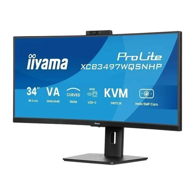 iiyama Monitor 34" ProLite XCB3497WQSNPH-B1 VA UWQHD (XCB3497WQSNPH-B1 Bundle) 2