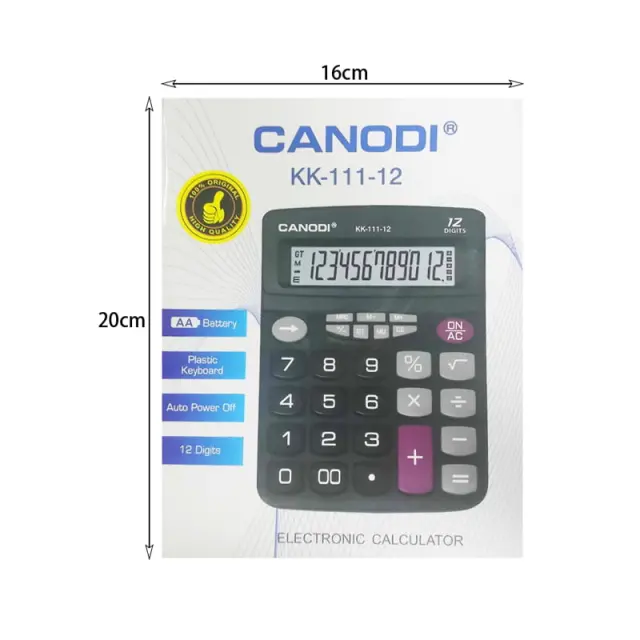 Canodi Αριθμομηχανή - Κομπιουτεράκι - Calculator KK-111-12 68140 3
