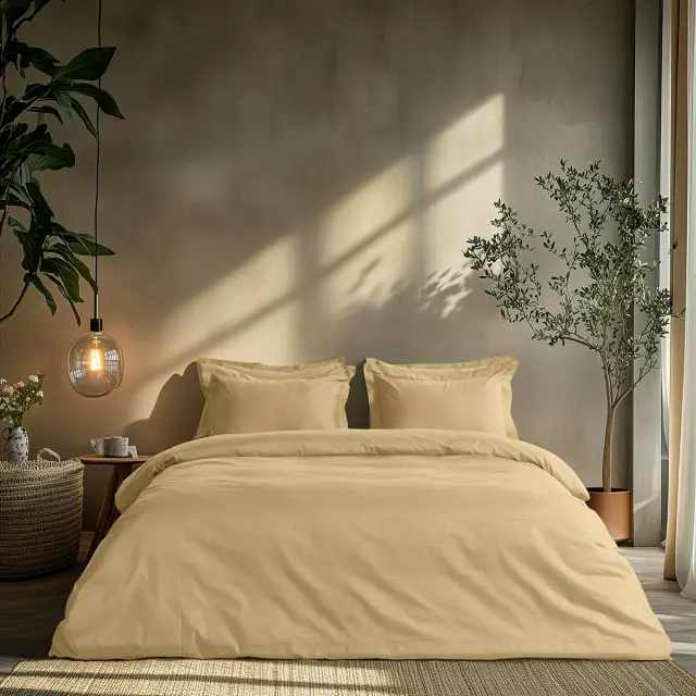 Beauty Home Σετ παπλωματοθήκη υπέρδιπλη Art 1700 Harmony 230x250 Μπεζ