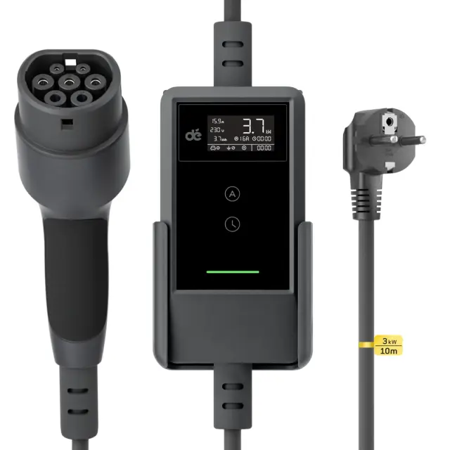 dé 3kW Portable Charger with 10m Cable (APP VERSION)