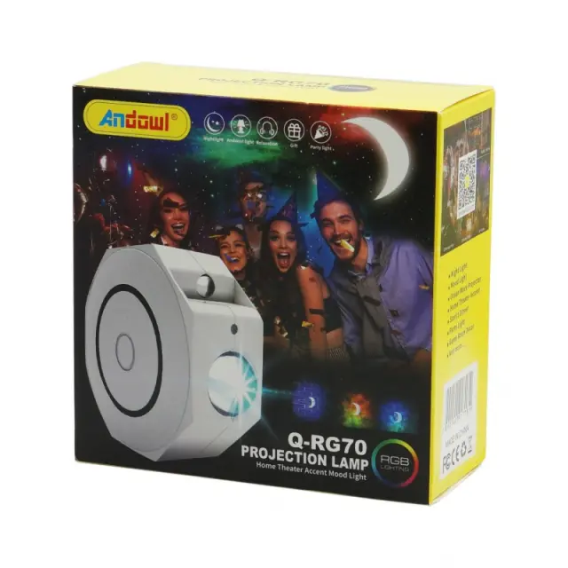 ΦΩΤΟΡΥΘΜΙΚΟ mini ΠΡΟΤΖΕΚΤΟΡΑΣ RGB ANDOWL Q-RG70 3