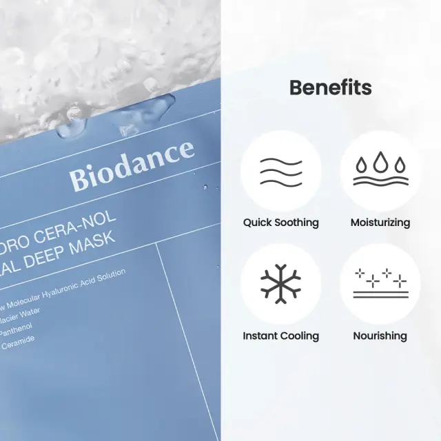 Biodance Hydro Cera-Nol Real Deep Mask Mάσκα Προσώπου για Ενυδάτωση & Θρέψη, 1τεμ 3