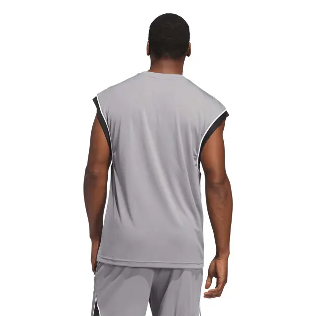 adidas Performance Men's Badge Of Sports Basketball All-World Tank Γκρι JN4723 (adidas Performance) - XLarge 2