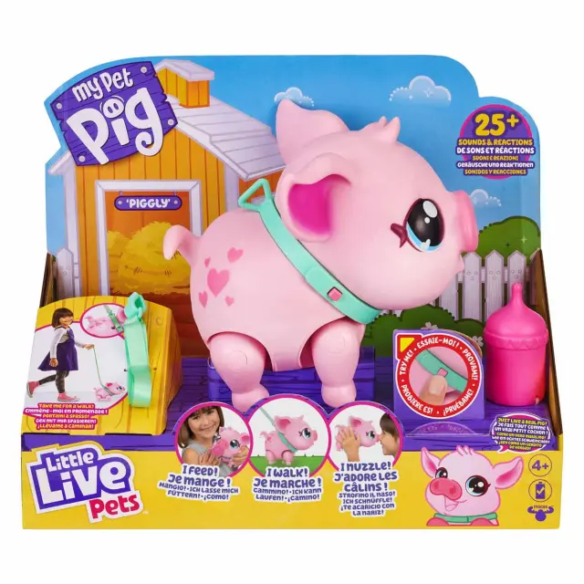 Little Live Pets Lucky Γουρουνάκι Ηλεκτρονικό Pet (LPW00000) Ροζ