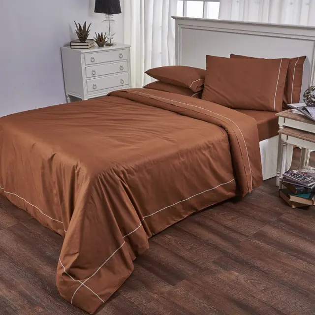 Παπλωματοθήκη Μονή 170x250 Σοκολα 19V69 Bello Chocolate Sb Home