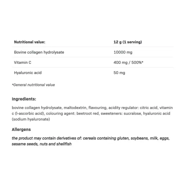 ALLNUTRITION Collagen 10 000 mg Strawberry, 480 g 2