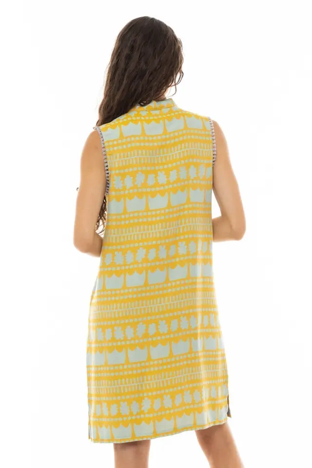B337 - Orange - BEACHWEAR EMBROIDERY CROWN 3