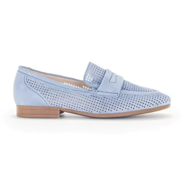 Gabor Μοκασίνια-Loafers Γυναικείο δέρμα Nubuck Μπλέ GAB/22424 26-AZUR
