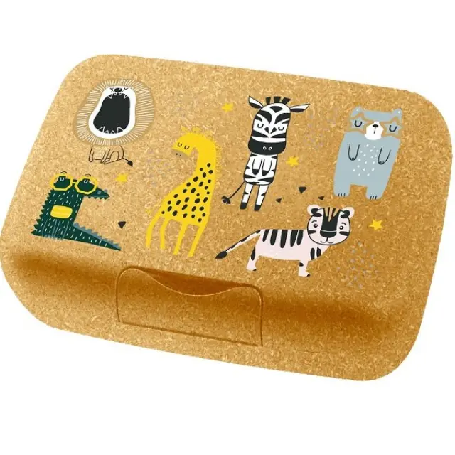 Koziol Box Candy L Zoo Children's Δοχείο Τροφίμων Nature Wood 1τμχ