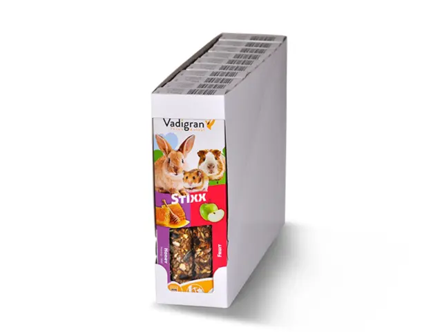 Vadigran Stixx Rodents Honey & Fruit Στικς για Μικρά Τρωκτικά με Μέλι & Φρούτα 2τμχ 120gr 2