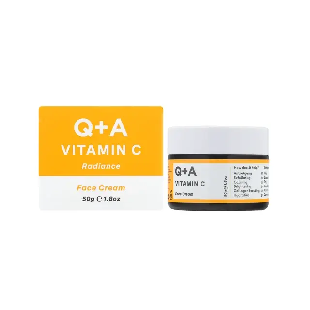 Q+A Vitamin C Radiance Face Cream Ενυδατική κρέμα προσώπου με βιταμίνη C 50g