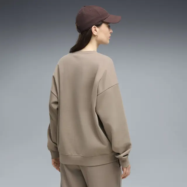 Puma Women's Essentials Logo Oversized Crew Sweatshirt Καφέ 685400-81 (Puma) - Large 2